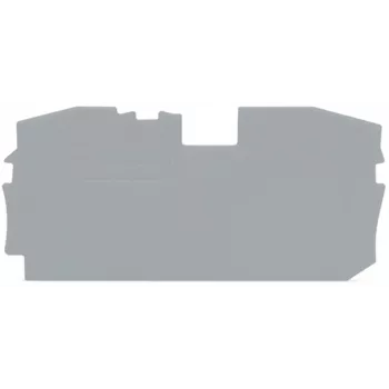 WAGO 2016-1291 afsluitplaat voor TOPJOB® S rijgklemmen, grijs, 1 mm dik, 73 x 36,5 mm