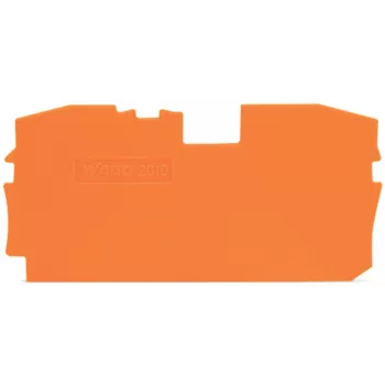 WAGO 2010-1292 eind- en tussenplaat, oranje, 1 mm dik, 67,2 mm lang, 33,5 mm hoog, voor TOPJOB® S 2010 serie
