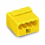 WAGO 243-504 Series 243 4-aderige microklem, 100 stuks, geel