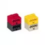 WAGO 243-212 Series 243 4-aderige contactklem PUSH WIRE, 0,8 mm, lichtgrijs/geel