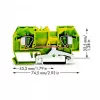 WAGO aardklem groen-geel 0,2-6 mm² 282-907