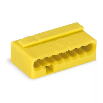 WAGO 243-508 PUSH WIRE® connector 8-geleider geel 6A 100V