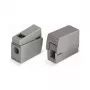 WAGO 224-101 1-geleider 2-voudig push-in CAGE CLAMP klem, 400 V, 24 A, 0,5-2,5 mm², transparant/grijs