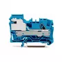 WAGO 2006-7114 1-aderige N-scheidingsklem, 6 mm², Push-in CAGE CLAMP, blauw