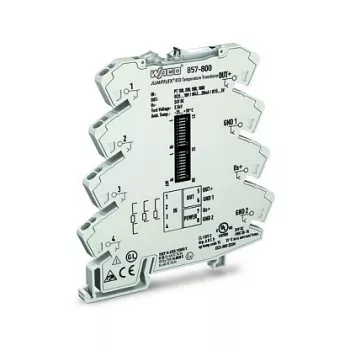 WAGO 857-800 temperatuurzender / signaalversterker, grijs, -25 tot 70 °C, 6 x 94 x 97,8 mm, 35,3 g