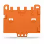 WAGO 222-505 5-geleider compacte stekkerverbinder, 0,08-4 mm², transparant/oranje