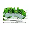 WAGO 2016-7607 2-aderige aardklem, 16 mm²