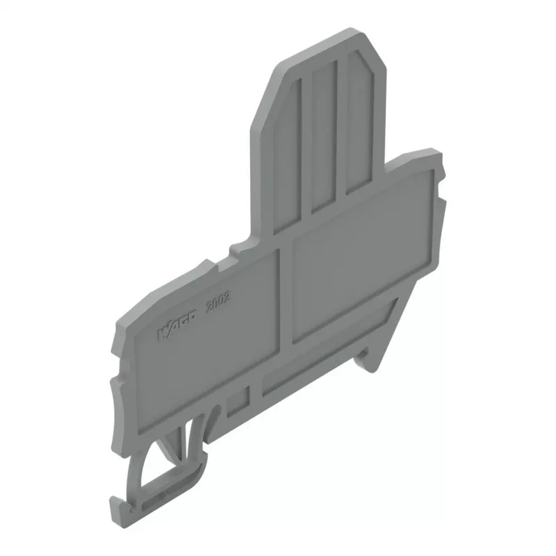 WAGO 2002-991 eindplaat, grijs, 2 mm, 67 mm, 57,2 mm, TOPJOB S