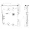 Siemens SIRIUS 3RQ4 insteekkoppelrelais, 230 V AC/DC, 3 NO + 1 NC, schroefaansluiting