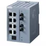 Siemens SCALANCE XB108-2 unmanaged industrial Ethernet-switch, 8 RJ45 + 2 SC multimode vezel, DIN-rail