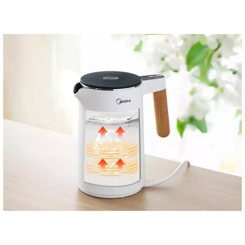 Midea MK-HE1533 witte waterkoker 1,5L 2200W