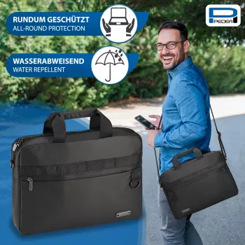 PEDEA notebook clutch 17,3 inch (43,9 cm) - zwart