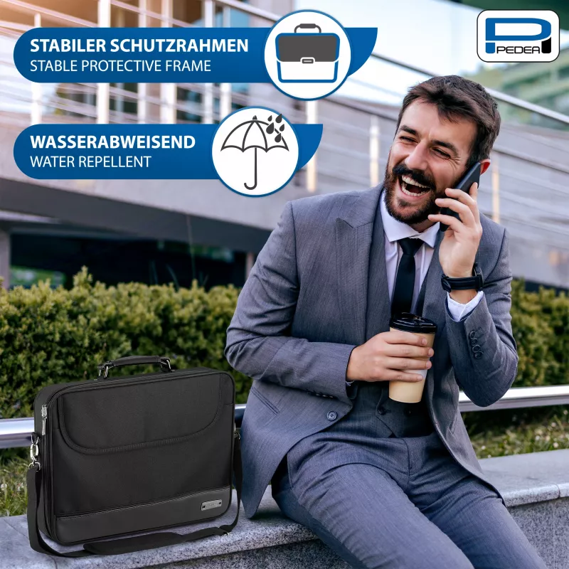 PEDEA Blackline notebooktas 17,3 inch (43,9 cm) - zwart
