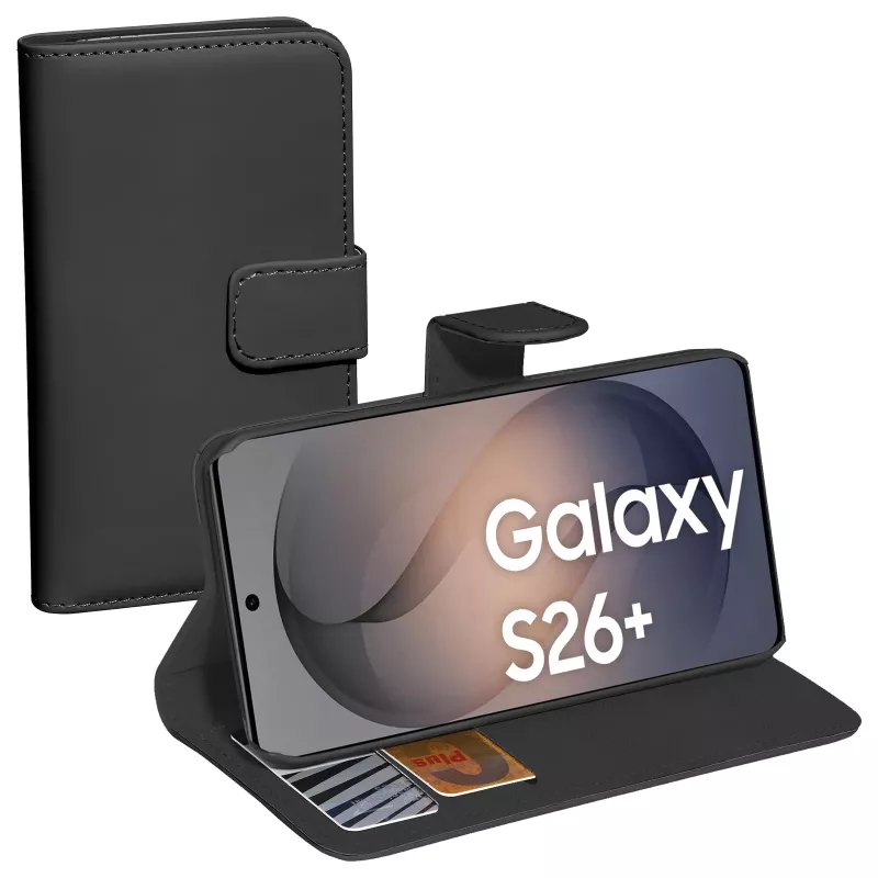 PEDEA Book Cover Classic voor Samsung Galaxy S26 Plus, zwart
