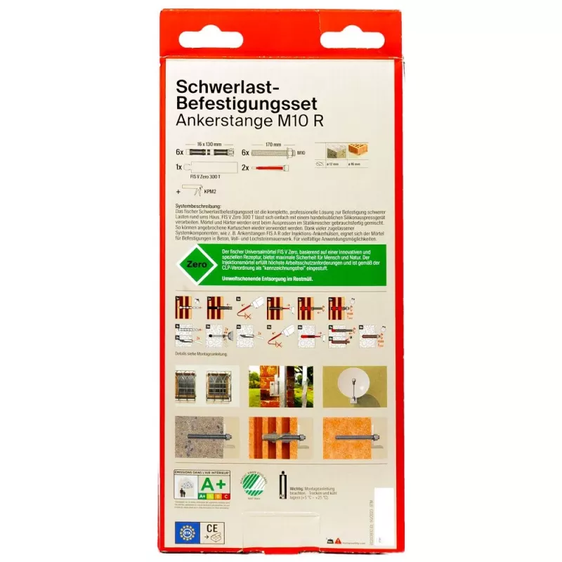 Fischer heavy-duty bevestigingsset FIS V Zero 300 T SBS M10R