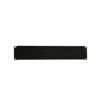 Adam Hall 19 inch rack-blindpaneel 2U zwart staal 1,5 mm