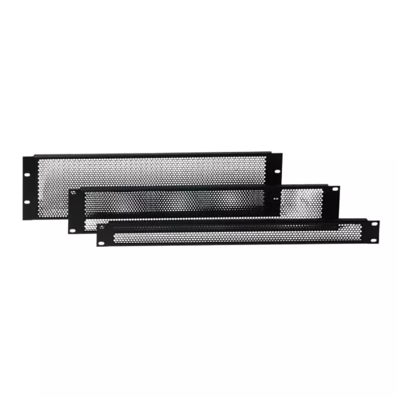 Adam Hall 87223VR 19 inch 3U stalen rackpaneel zwart 1,5 mm