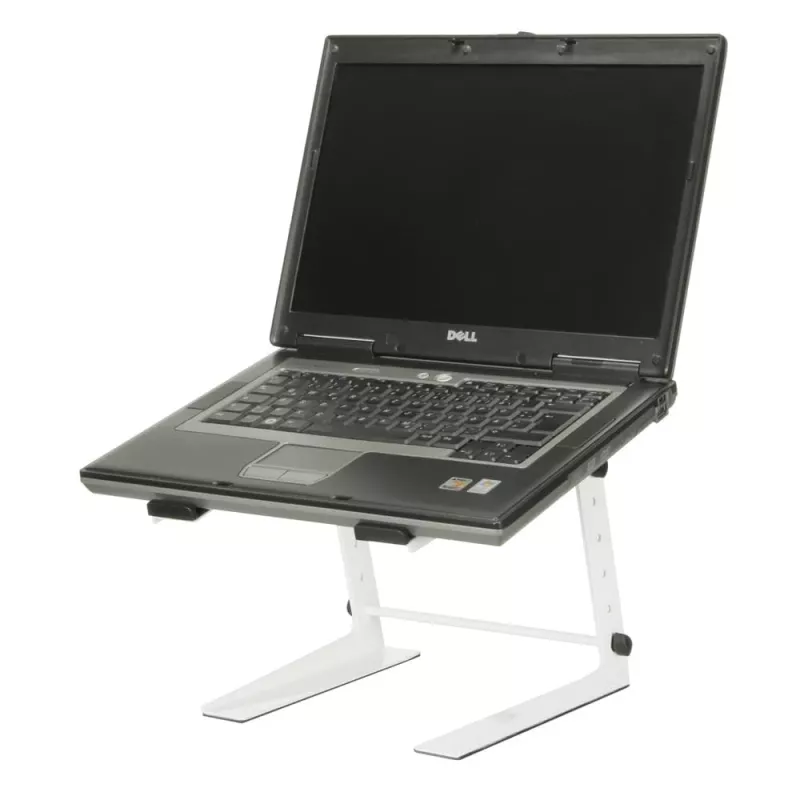Adam Hall SLT001EW laptopstandaard - wit - staal - 225 mm - 250 mm - 340 mm