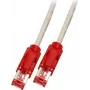 EFB-Elektronik RJ45-patchkabel Cat.6 S/FTP LSZH Draka UC900 TM21 rood crossover grijs 10 m
