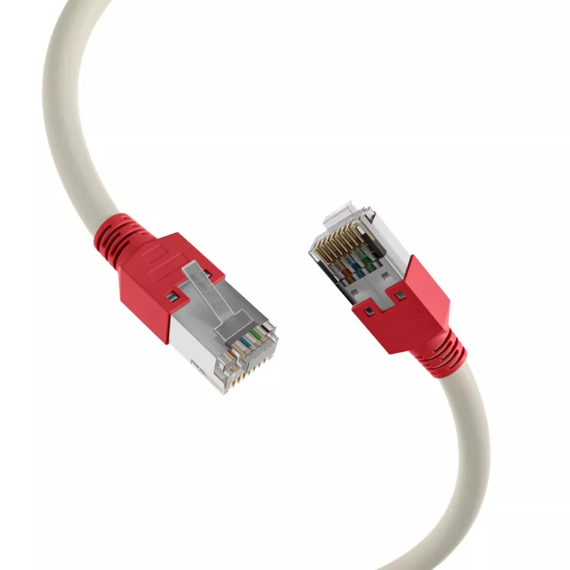 EFB Elektronik RJ45-patchkabel Cat.5e F/UTP LSZH Draka UC300 TM11rt crossover grijs 0,5 m