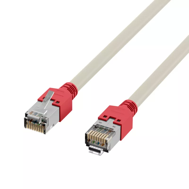EFB Elektronik RJ45-patchkabel Cat.5e F/UTP LSZH Draka UC300 TM11rt crossover grijs 0,5 m