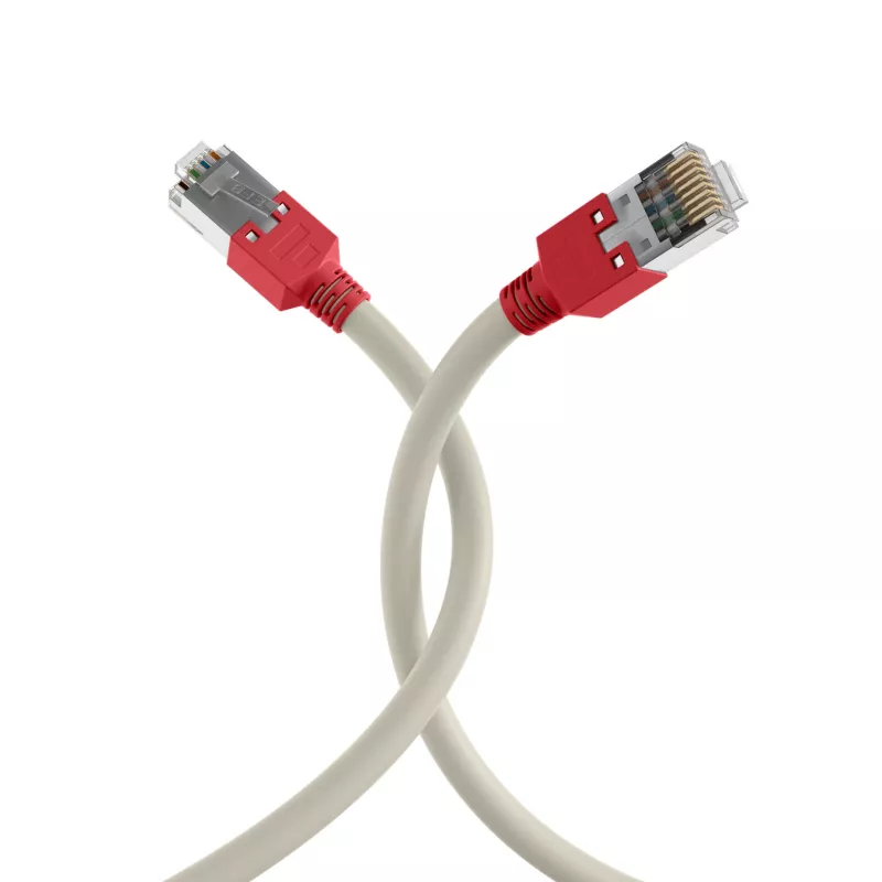 EFB Elektronik RJ45-patchkabel Cat.5e F/UTP LSZH Draka UC300 TM11rt crossover grijs 0,5 m