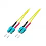 EFB Elektronik ECOFIBER duplex jumper SC-SC 9/125µm OS2 LSZH geel 3,0mm 15m