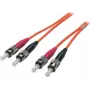 EFB ECOFIBER duplex jumper ST-ST 50/125 µm OM2 LSZH oranje 3,0 mm 20 m
