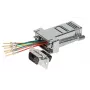 EFB modulaire adapter D-Sub9 male / RJ45 female, metalen behuizing