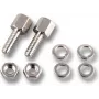 EFB Elektronik ESV draadeindbout-set UNC 4-40 met vernikkelde moer, zilver
