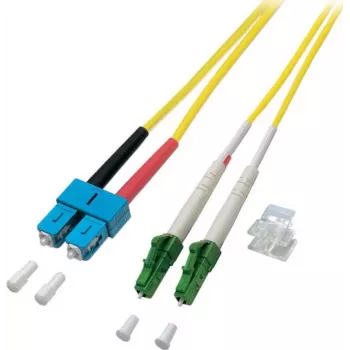 EFB-Elektronik duplex jumper LC/APC-SC 9/125µ, OS2, LSZH, geel, 2,0mm, 3m