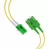 EFB Elektronik Duplex patchkabel LC/APC-SC/APC OS2 G652D 1m LSZH 2mm geel