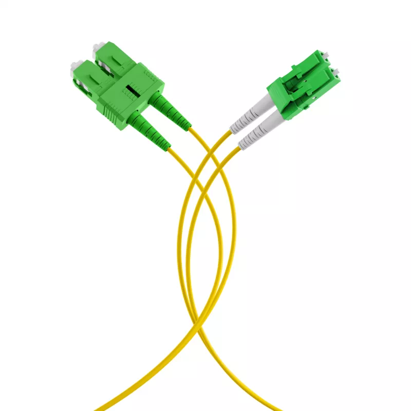 EFB Elektronik Duplex patchkabel LC/APC-SC/APC OS2 G652D 1m LSZH 2mm geel