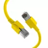 EFB Elektronik DCK1001GE.0,5 LED-patchkabel RJ45 Cat.6A S/FTP FRNC, geel