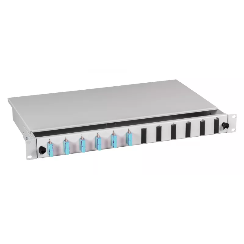 EFB Electronics Lasbox SC 50/125µm OM4 uitschuifbaar 12 pigtails / 6 koppelingen