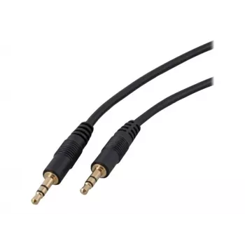 EFB audiokabel 3,5 mm stereo jack male-male, 2 m, zwart