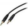 EFB-Elektronik audio-verbindingskabel, 3,5 mm jackstekker, 5 meter, zwart
