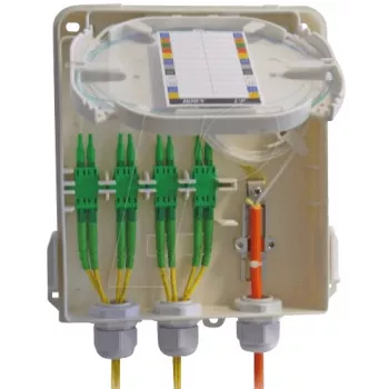 EFB Elektronik FTTH building entry box IP54 ongevuld, max. 8 SC/LC, met slot (53706.1)