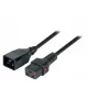 EFB-Elektronik IEC Lock stroomverlengkabel C20 naar C19, 3,0 m, zwart