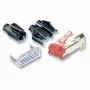 EFB Electronics RJ45-Hirose connector STP TM21 rood 100 stuks 3 elementen Cat.6
