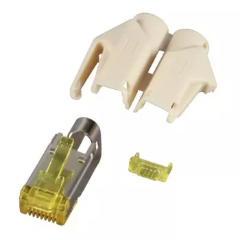 EFB Elektronik RJ45-Hirose connector STP TM31 beige 100 stuks 3 elementen Cat.6A