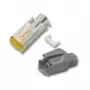 EFB RJ45-Hirose connector STP, TM31 lichtgrijs, 100 stuks, 3-element, Cat.6A