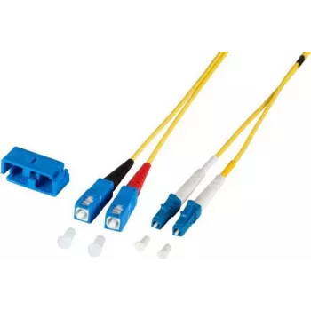 EFB Elektronik O0360.30 duplex jumper LC-SC 9/125µm OS2 LSZH geel 2,0mm 30m