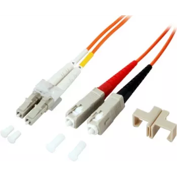 EFB-Elektronik duplex jumper LC-SC 50/125 µm OM2 LSZH oranje 2,0 mm 30 m