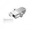 EFB Elektronik LC duplex multimode glasvezelkoppeling, metalen behuizing, keramische ferrule, SC paneeluitsparing, 4-voudige stofkappen
