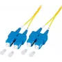 EFB Elektronik O2513.5-1.2 glasvezel-patchkabel 5 m SC duplex OS2 geel