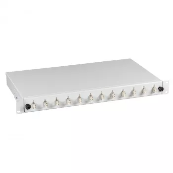 EFB Electronics lasbox 6x LC-duplex SM uitschuifbaar 1U rackmontage deels gevuld