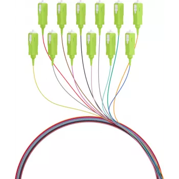EFB Elektronik glasvezel-pigtail SC 50/125 OM5, 12-kleurenset, 2m