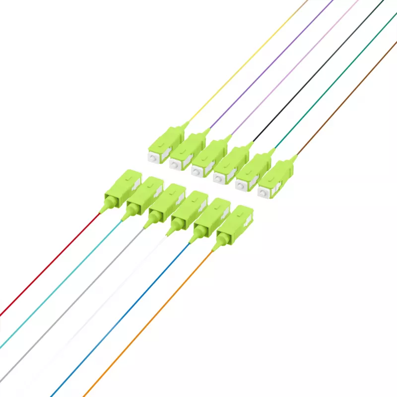 EFB Elektronik glasvezel-pigtail SC 50/125 OM5, 12-kleurenset, 2m