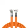 EFB Elektronik INFRALAN Cat.7 1000 AWG23 S/FTP 2x4P CPR Eca oranje 25m